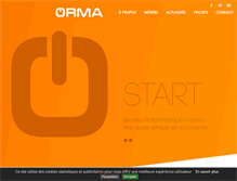 Tablet Screenshot of orma.fr